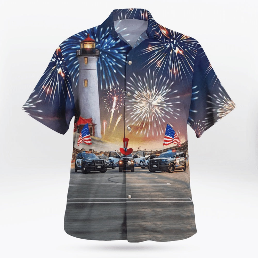 4Th Of July Hawaiian Shirts, Cathedral City, California, Cathedral City Police Hawaii Shirts