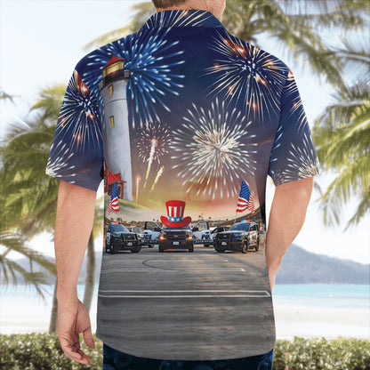 4Th Of July Hawaiian Shirts, Cathedral City, California, Cathedral City Police Hawaii Shirts