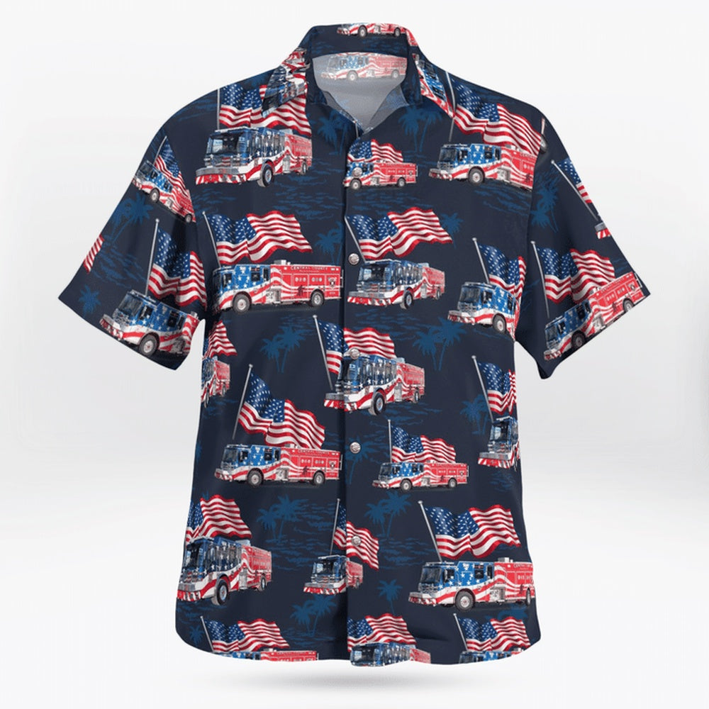 4Th Of July Hawaiian Shirts, Central County Fire & Rescue, Missouri 4Th Of July Hawaiian Shirts