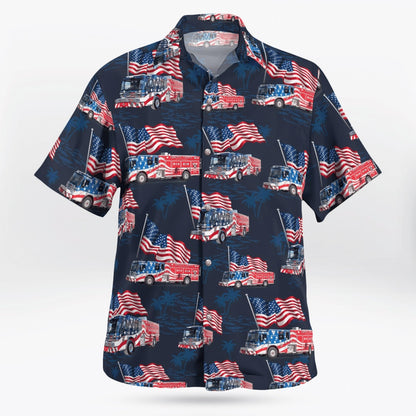 4Th Of July Hawaiian Shirts, Central County Fire & Rescue, Missouri 4Th Of July Hawaiian Shirts