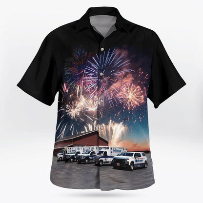 4Th Of July Hawaiian Shirts, Champlain-Mooers Volunteer Ambulance Service, 4Th Of July Hawaii Shirt