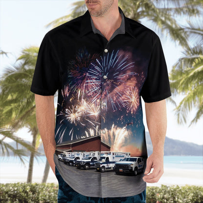 4Th Of July Hawaiian Shirts, Champlain-Mooers Volunteer Ambulance Service, 4Th Of July Hawaii Shirt