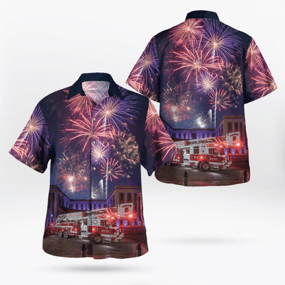 4Th Of July Hawaiian Shirts, City Of Jackson, Tn - Fire Department Hawaii Shirts