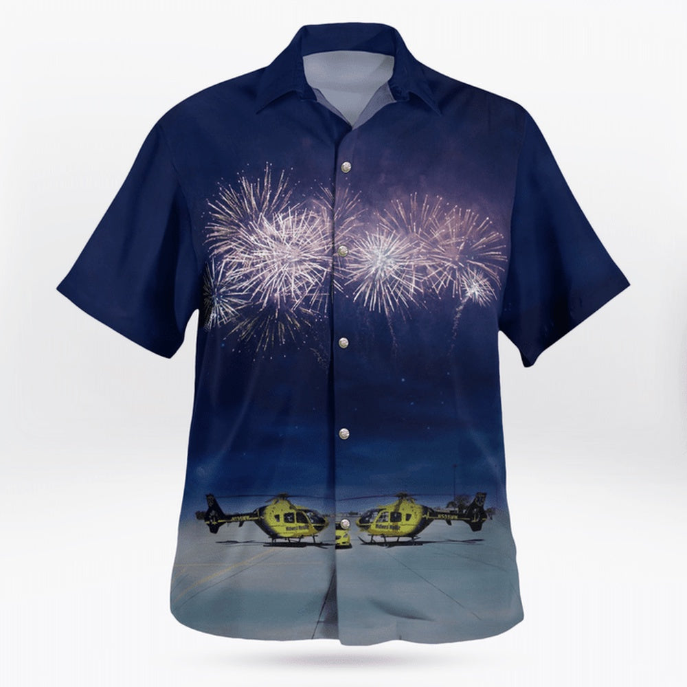 4Th Of July Hawaiian Shirts, Columbus, Nebraska, Midwest Medair Hawaii Shirts