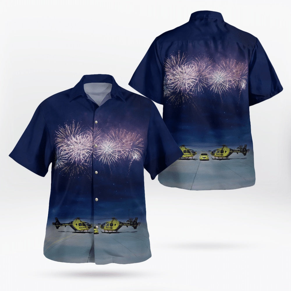 4Th Of July Hawaiian Shirts, Columbus, Nebraska, Midwest Medair Hawaii Shirts