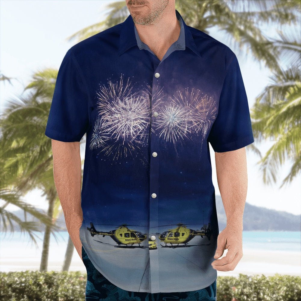 4Th Of July Hawaiian Shirts, Columbus, Nebraska, Midwest Medair Hawaii Shirts