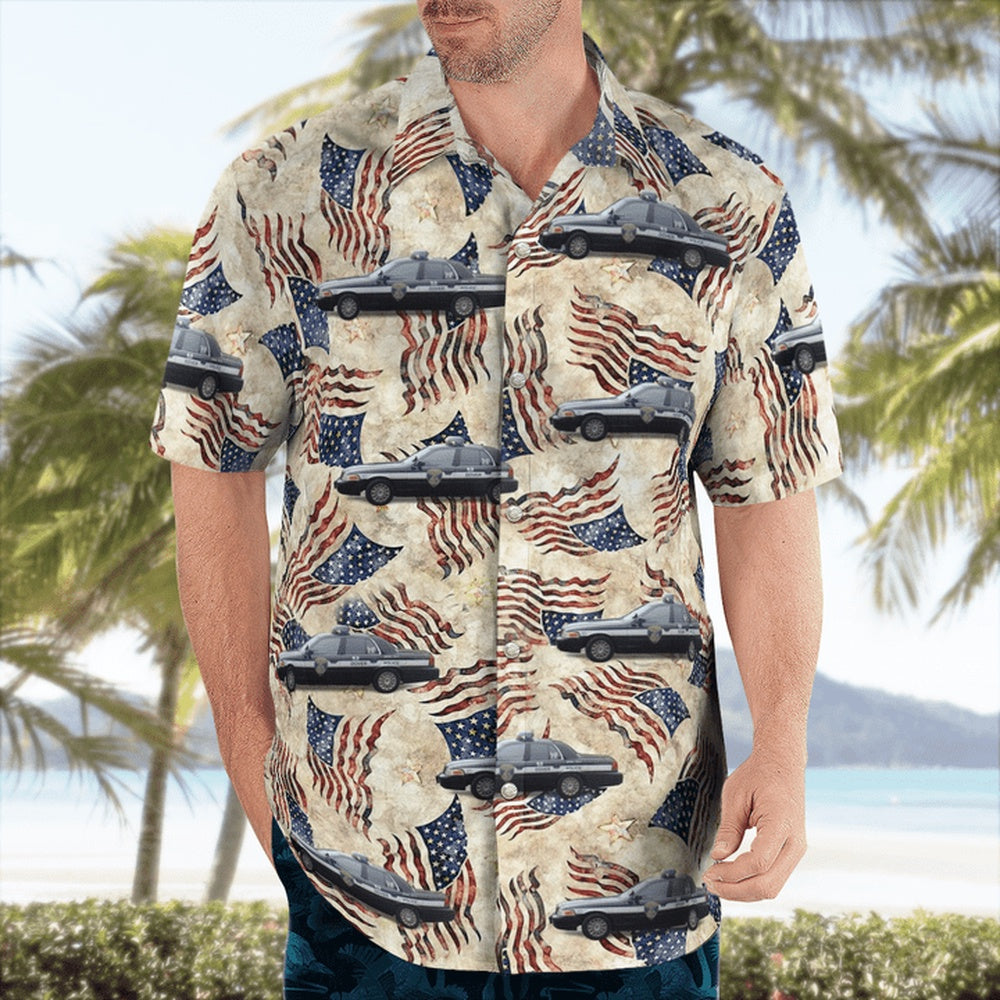 4Th Of July Hawaiian Shirts, Dover Police Department Victoria K-9 Unit Hawaii Shirts