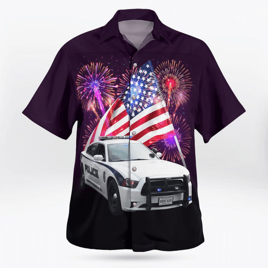 4Th Of July Hawaiian Shirts, Florida, Zephyrhills Police Department 4Th Of July Hawaiian Shirts