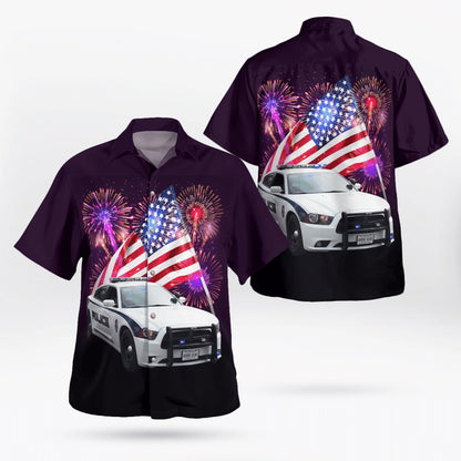 4Th Of July Hawaiian Shirts, Florida, Zephyrhills Police Department 4Th Of July Hawaiian Shirts