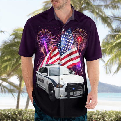 4Th Of July Hawaiian Shirts, Florida, Zephyrhills Police Department 4Th Of July Hawaiian Shirts
