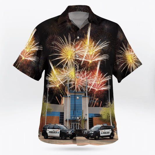 4Th Of July Hawaiian Shirts, Gilbert, Arizona, Gilbert Police Department Hawaii Shirts
