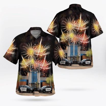 4Th Of July Hawaiian Shirts, Gilbert, Arizona, Gilbert Police Department Hawaii Shirts