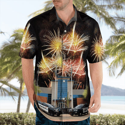 4Th Of July Hawaiian Shirts, Gilbert, Arizona, Gilbert Police Department Hawaii Shirts