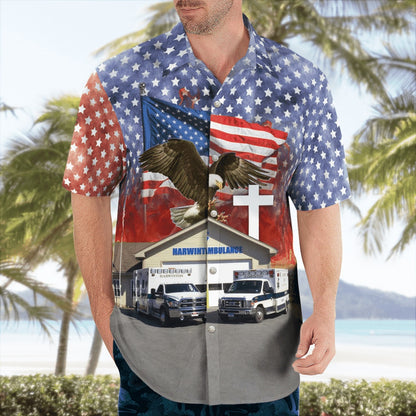 4Th Of July Hawaiian Shirts, Harwinton, Connecticut, Harwinton Ems Hawaii Shirts