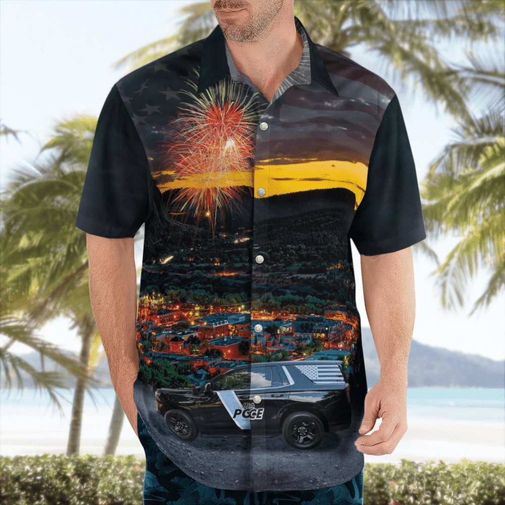 4Th Of July Hawaiian Shirts, Helena, Alabama, Helena Police Department Hawaii Shirts