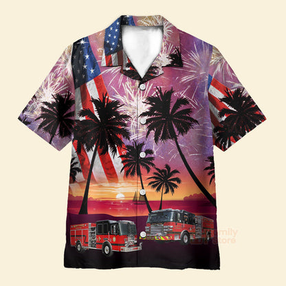 4Th Of July Hawaiian Shirts, Horry County Fire Rescue Station 46, South Carolina Hawaii Shirts