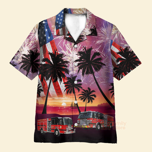 4Th Of July Hawaiian Shirts, Horry County Fire Rescue Station 46, South Carolina Hawaii Shirts