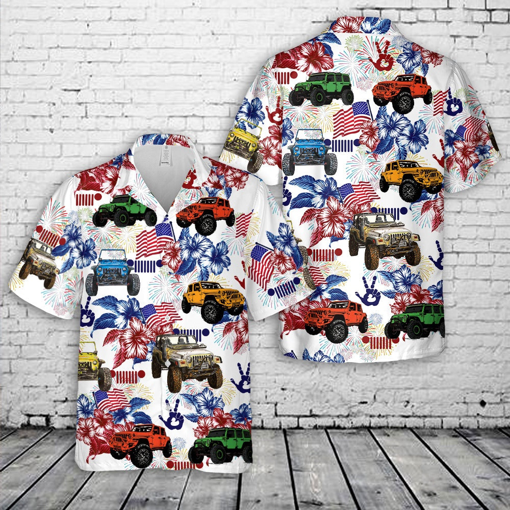 4Th Of July Hawaiian Shirts, Jp 4th Of July Hawaiian Shirt, Hawaiian Beach Shirts For Men Women
