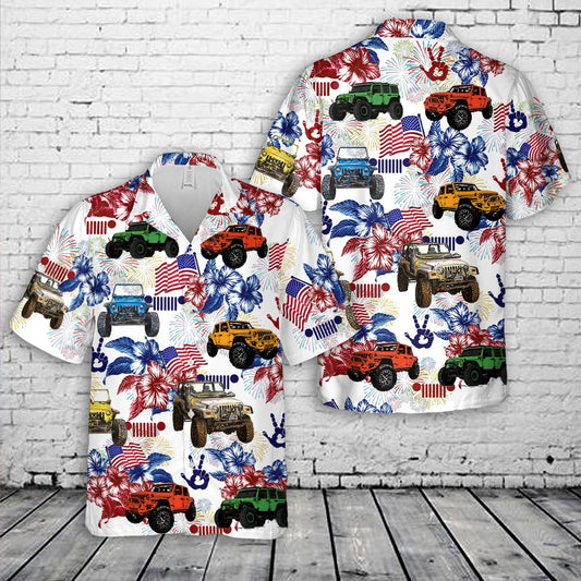 4Th Of July Hawaiian Shirts, Jp 4th Of July Hawaiian Shirt, Hawaiian Beach Shirts For Men Women