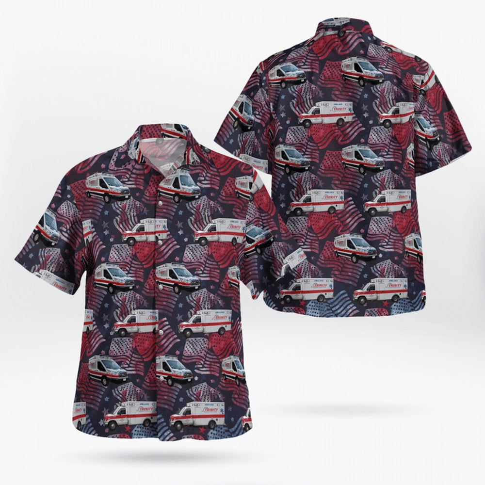 4Th Of July Hawaiian Shirts, Massachusetts, Trinity Ems Hawaii Shirts