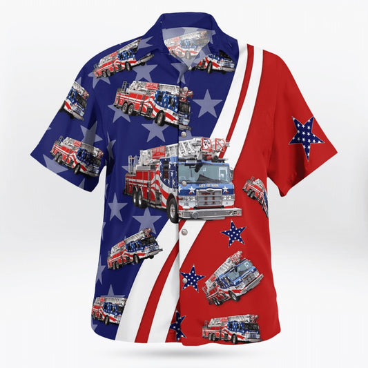 4Th Of July Hawaiian Shirts, Napa Fire Department 4Th Of July Hawaiian Shirts
