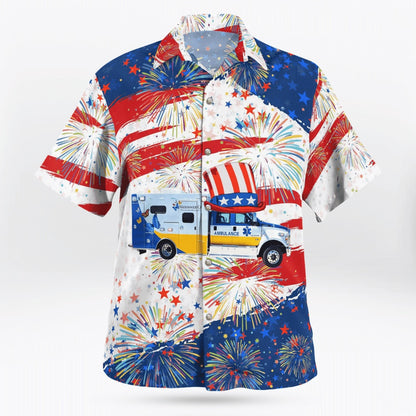 4Th Of July Hawaiian Shirts, Nationwide Childrens Transport Team Hawaii Shirts