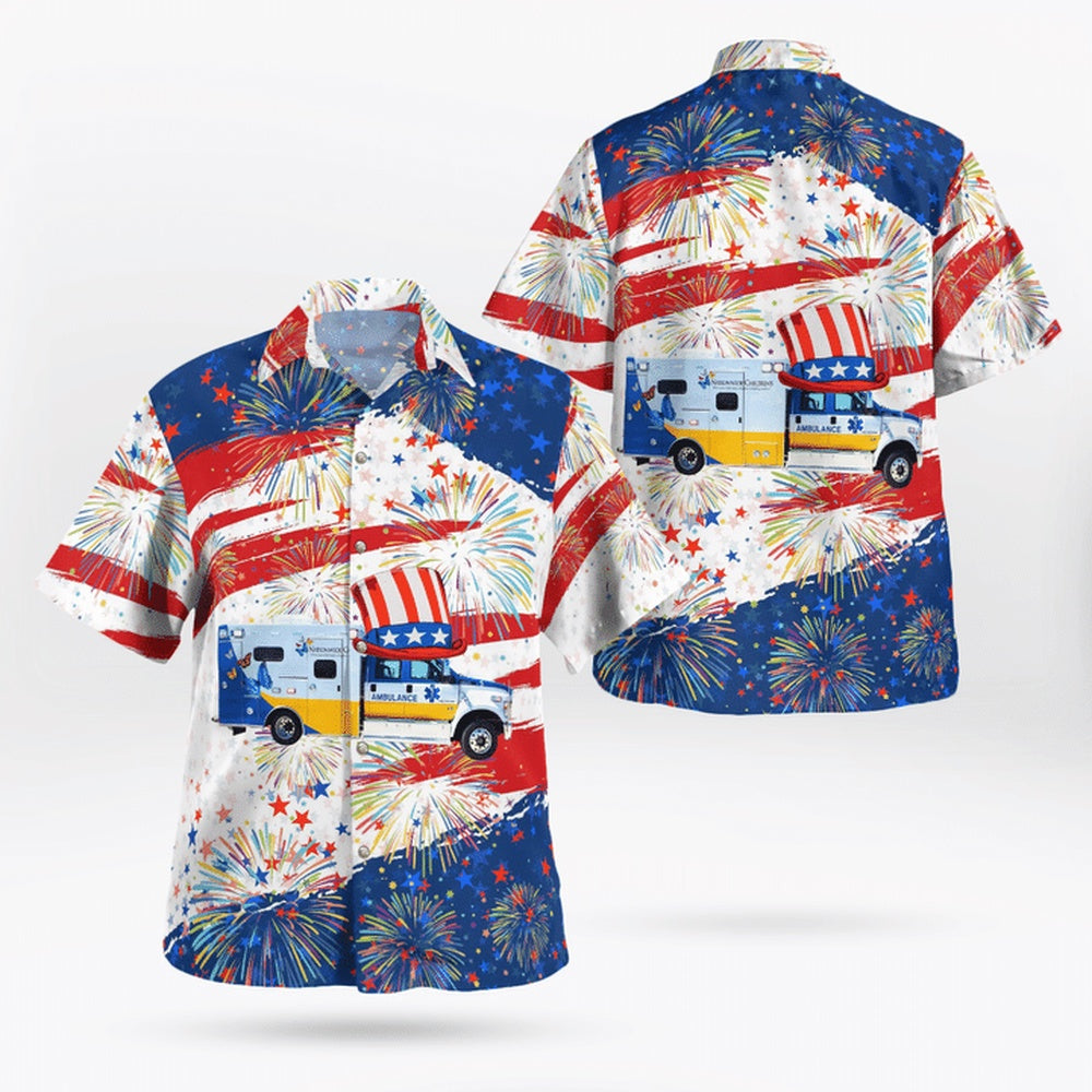 4Th Of July Hawaiian Shirts, Nationwide Childrens Transport Team Hawaii Shirts