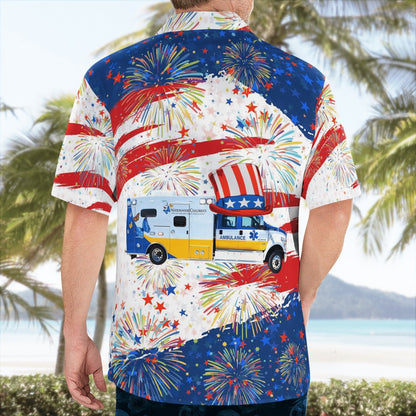 4Th Of July Hawaiian Shirts, Nationwide Childrens Transport Team Hawaii Shirts