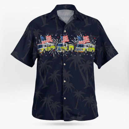 4Th Of July Hawaiian Shirts, Pennsylvania, Fort Washington Fire Company 4Th Of July Hawaiian Shirts