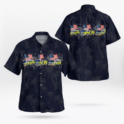 4Th Of July Hawaiian Shirts, Pennsylvania, Fort Washington Fire Company 4Th Of July Hawaiian Shirts