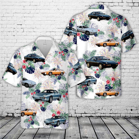 4Th Of July Hawaiian Shirts, Porsche 928 1978 4th Of July Hawaiian Shirts, Hawaiian Beach Shirts For Men Women