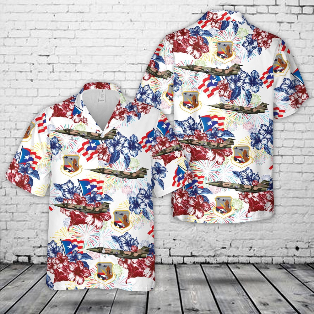 4Th Of July Hawaiian Shirts, Puerto Rico Air National Guard Lockheed F-104C Starfighter 198Th Tfs 4Th Of July Hawaiian Shirt, Military Aloha Shirts