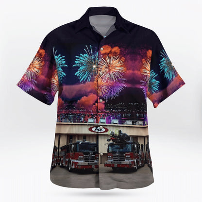 4Th Of July Hawaiian Shirts, Reidville Fire Department Hawaii Shirts