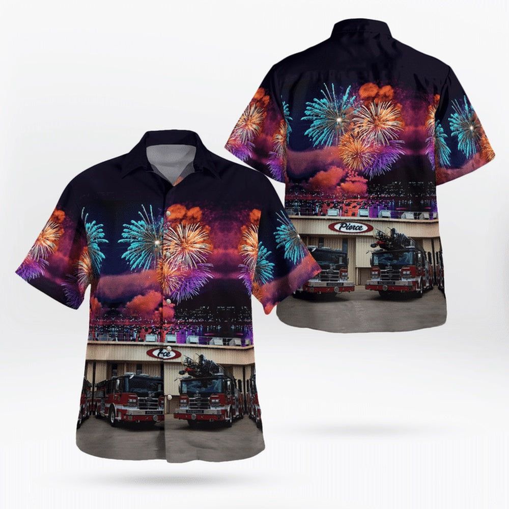 4Th Of July Hawaiian Shirts, Reidville Fire Department Hawaii Shirts