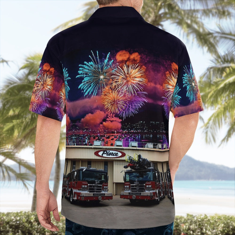 4Th Of July Hawaiian Shirts, Reidville Fire Department Hawaii Shirts