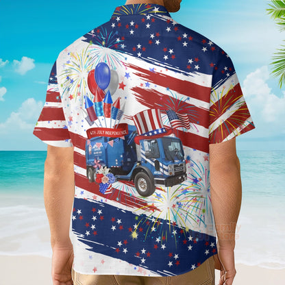4Th Of July Hawaiian Shirts, Republic Services Hawaii Shirts