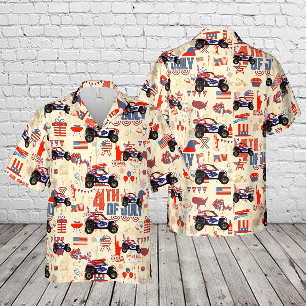4Th Of July Hawaiian Shirts, Retro Talon 4Th Of July Hawaiian Shirt, Military Aloha Shirts