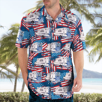 4Th Of July Hawaiian Shirts, Shirley, New York, Shirley Community Ambulance Hawaii Shirts