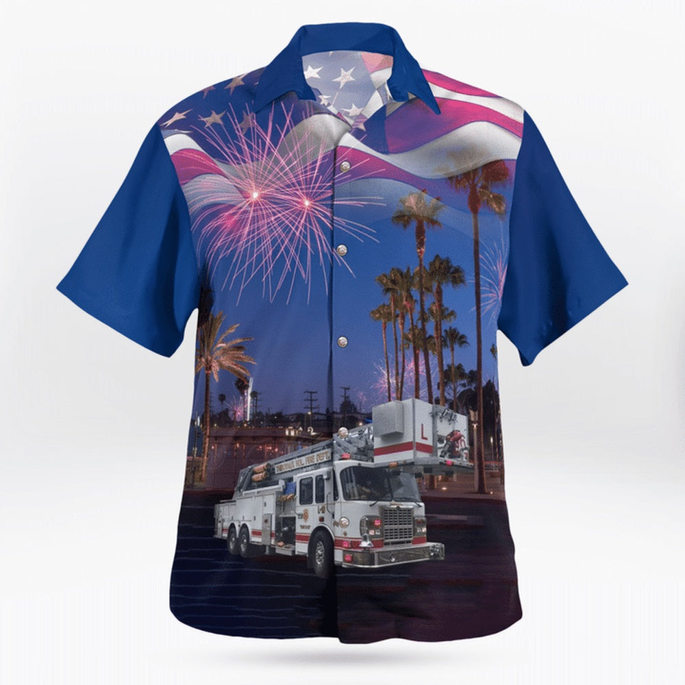 4Th Of July Hawaiian Shirts, Thibodaux Volunteer Fire Department Hawaii Shirts