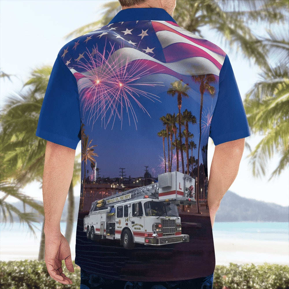 4Th Of July Hawaiian Shirts, Thibodaux Volunteer Fire Department Hawaii Shirts