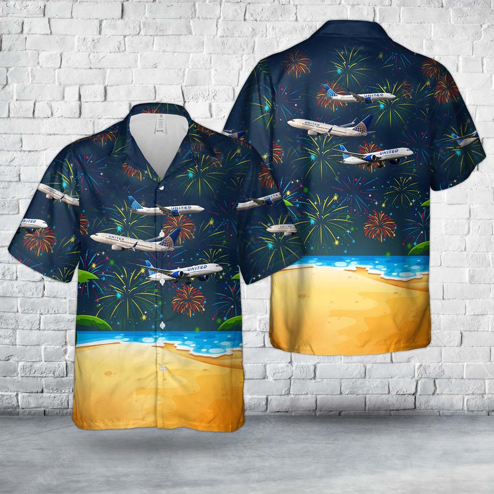 4Th Of July Hawaiian Shirts, United Airlines Fleet 4Th Of July Hawaiian Shirt, Military Aloha Shirts