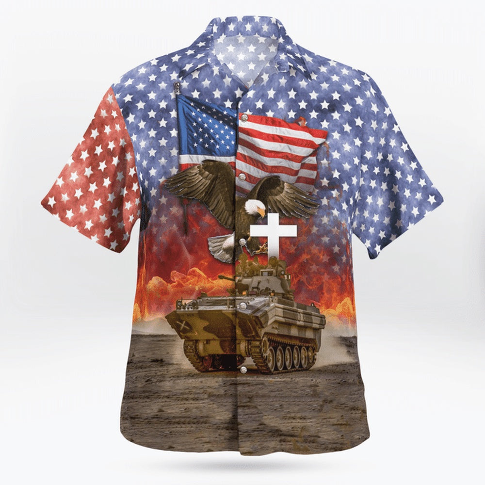 4Th Of July Hawaiian Shirts, Us Army M113-Osv 4Th Of July Hawaiian Shirts