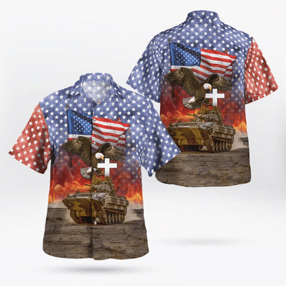 4Th Of July Hawaiian Shirts, Us Army M113-Osv 4Th Of July Hawaiian Shirts