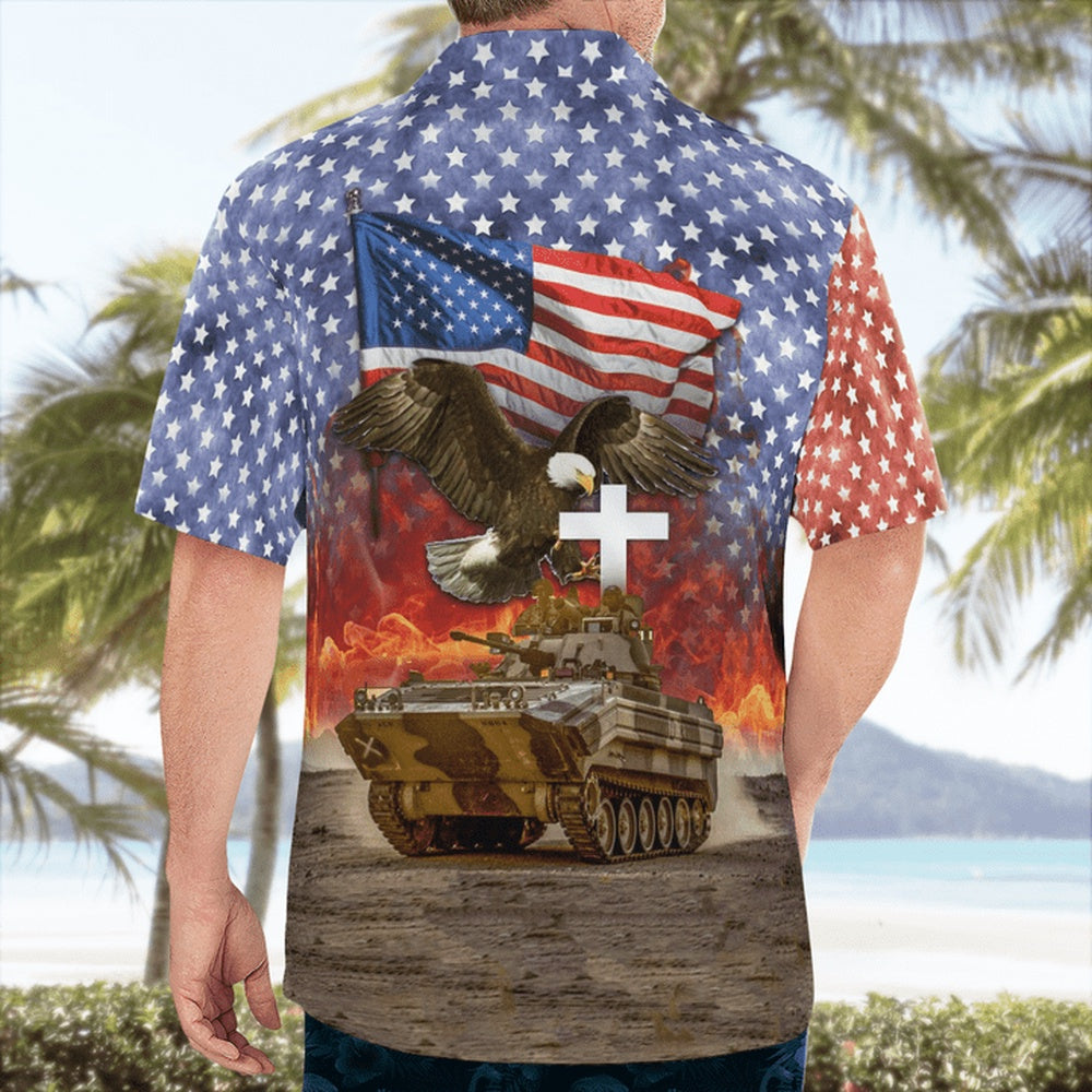 4Th Of July Hawaiian Shirts, Us Army M113-Osv 4Th Of July Hawaiian Shirts