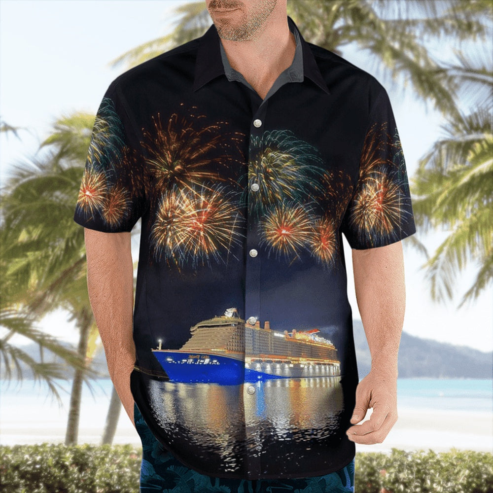 4Th Of July Hawaiian Shirts, Us Cruise Mardi Gras 4Th Of July Hawaiian Shirts