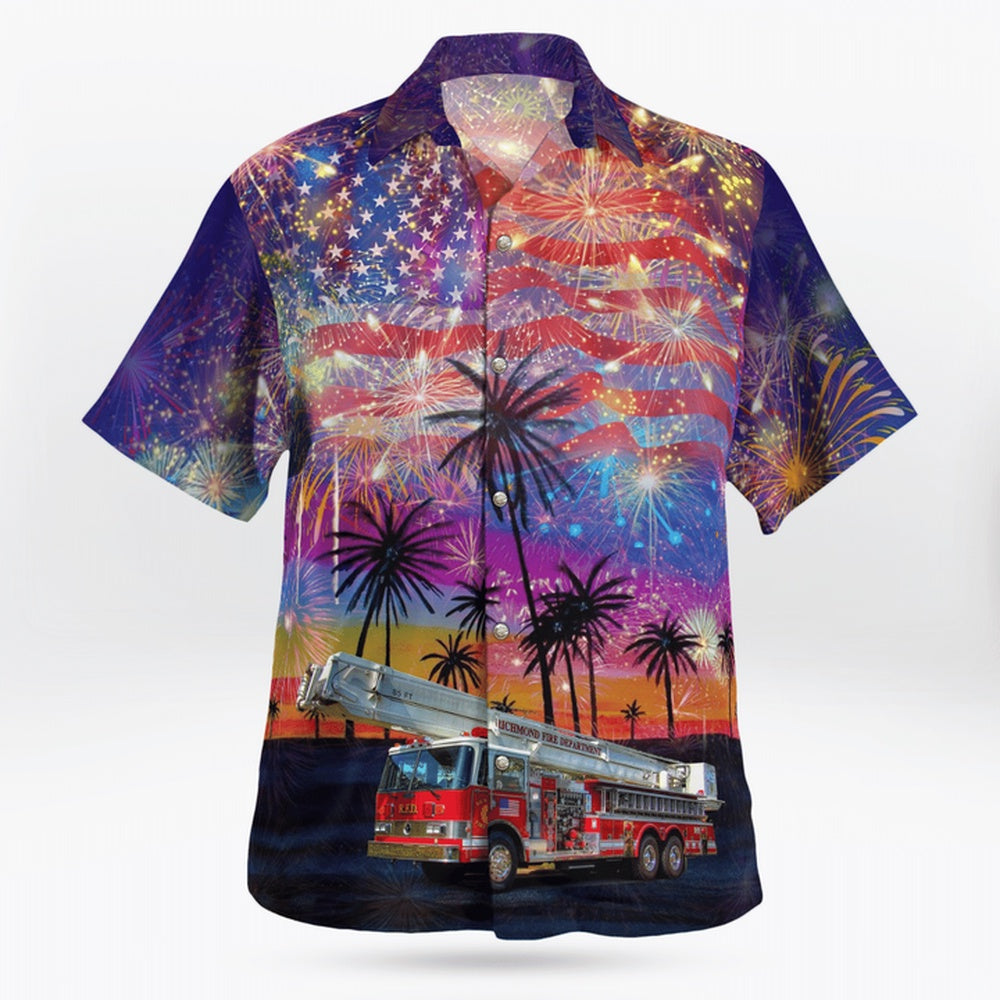 4Th Of July Hawaiian Shirts, Waterbury, Connecticut, Amr Waterbury Ambulance Hawaii Shirts