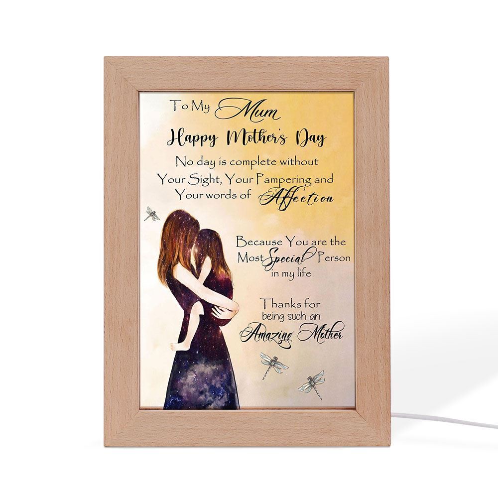 5 To My Mum Frame Lamp Mother's Day Frame Lamp, Mother's Day Night Light, Best Mom Ever, Gift For Mom