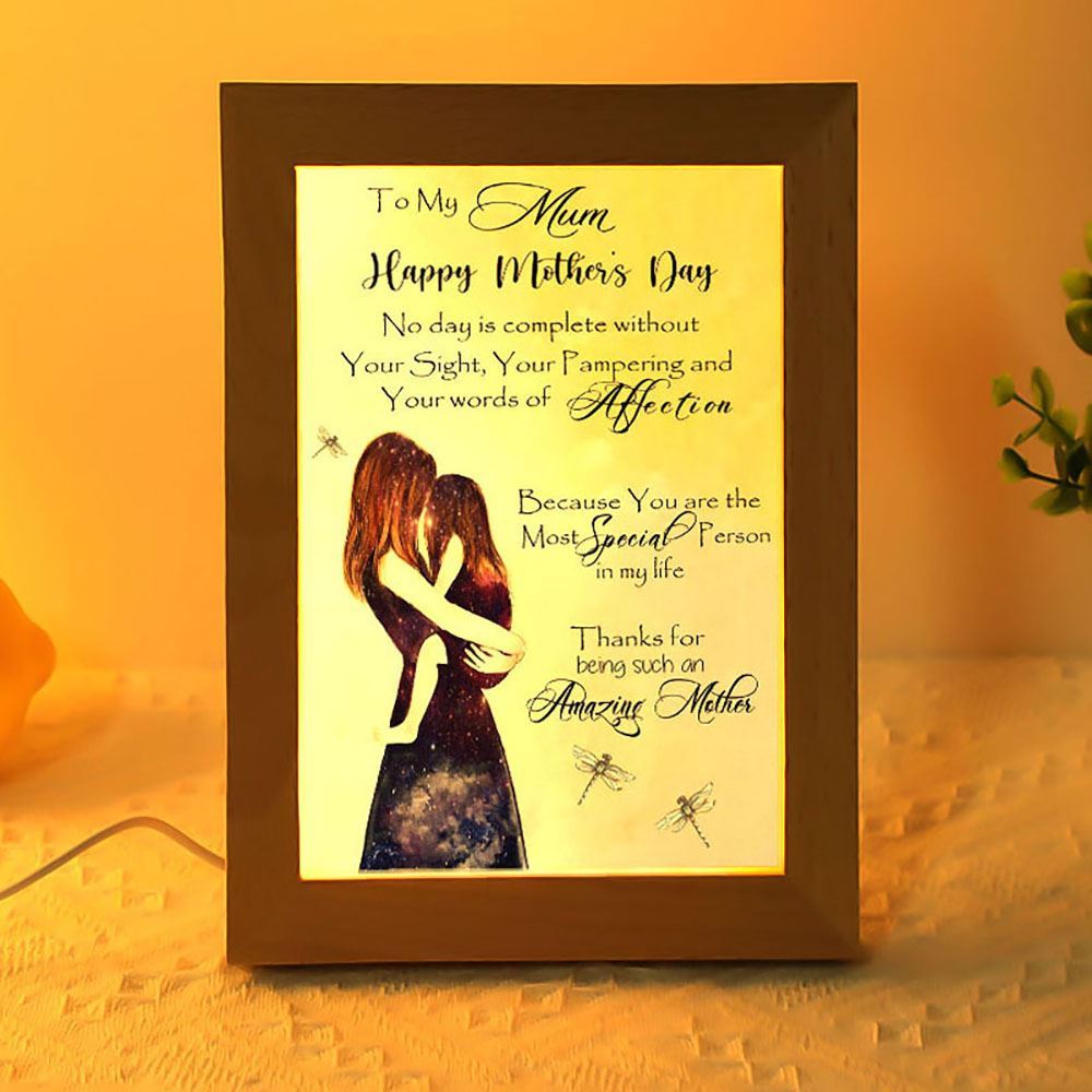 5 To My Mum Frame Lamp Mother's Day Frame Lamp, Mother's Day Night Light, Best Mom Ever, Gift For Mom