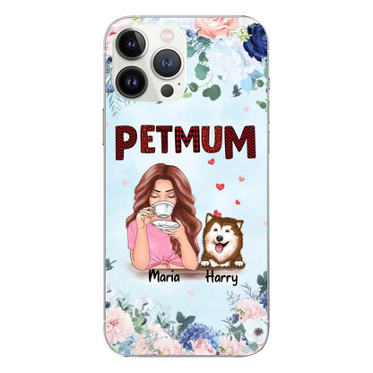 Custom Phone Case For Pet Mom/Mum - Summer Version Unique Gift With Personalized Dogs/Cats, Names, Text, Background