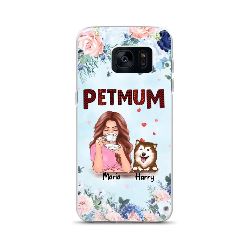 Custom Phone Case For Pet Mom/Mum - Summer Version Unique Gift With Personalized Dogs/Cats, Names, Text, Background